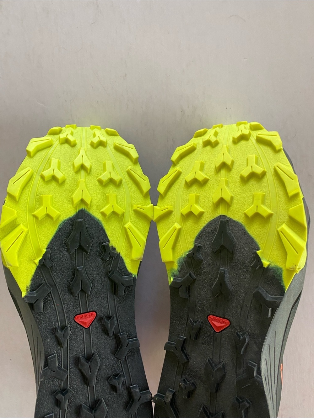 Salomon Thundercross Men's Trail Running Shoes Black and Neon Yellow 9.5 US NWOT - Picture 9 of 11